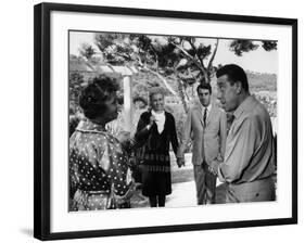 Paulette Dubost, Fernandel, Marie Dubois and Franck Fernandel: L'Âge Ingrat, 1964-Marcel Dole-Framed Photographic Print