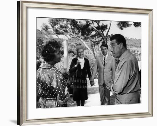 Paulette Dubost, Fernandel, Marie Dubois and Franck Fernandel: L'Âge Ingrat, 1964-Marcel Dole-Framed Photographic Print