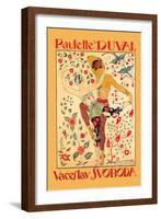 Paulette Duval and Vaceslv Svoboda Dance-Georges Barbier-Framed Art Print