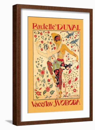 Paulette Duval and Vaceslv Svoboda Dance-Georges Barbier-Framed Art Print