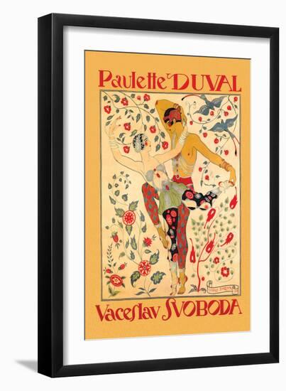 Paulette Duval and Vaceslv Svoboda Dance-Georges Barbier-Framed Art Print