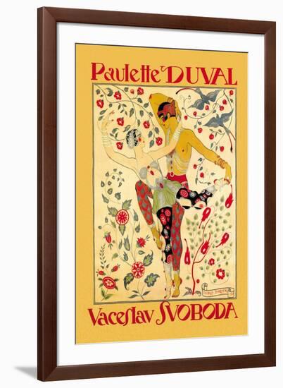 Paulette Duval and Vaceslv Svoboda Dance-Georges Barbier-Framed Art Print