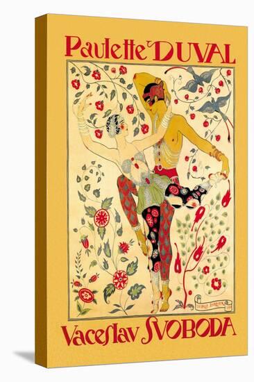 Paulette Duval and Vaceslv Svoboda Dance-Georges Barbier-Stretched Canvas