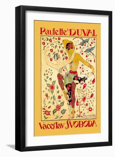 Paulette Duval and Vaceslv Svoboda Dance-Georges Barbier-Framed Art Print