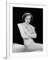 Paulette Goddard (b/w photo)-null-Framed Photo