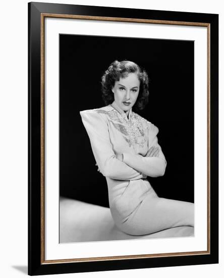 Paulette Goddard (b/w photo)-null-Framed Photo