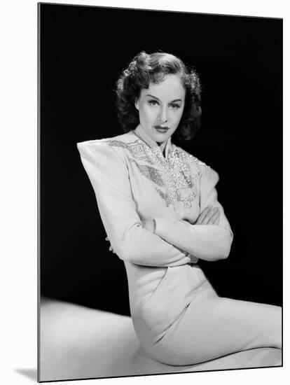 Paulette Goddard (b/w photo)-null-Mounted Photo