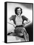 Paulette Goddard (b/w photo)-null-Framed Stretched Canvas