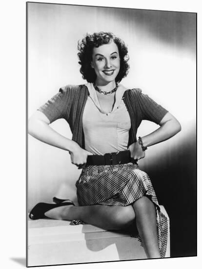 Paulette Goddard (b/w photo)-null-Mounted Photo