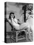 Paulette Goddard (b/w photo)-null-Stretched Canvas