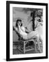 Paulette Goddard (b/w photo)-null-Framed Photo