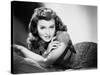 Paulette Goddard (b/w photo)-null-Stretched Canvas