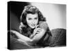 Paulette Goddard (b/w photo)-null-Stretched Canvas