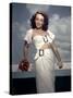 PAULETTE GODDARD in the 40's (photo)-null-Stretched Canvas