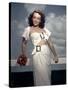 PAULETTE GODDARD in the 40's (photo)-null-Stretched Canvas