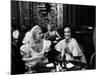 Paulette Goddard, Smiling, Sitting at after Opening Party for Bolshoi Ballet-Alfred Eisenstaedt-Mounted Premium Photographic Print