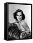 Paulette Goddard with Fur Coat-null-Framed Stretched Canvas