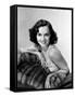 Paulette Goddard with Fur Coat-null-Framed Stretched Canvas