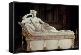 Paulina Bonaparte (1780-1825) as Venus Triumphant, circa 1805-08-Antonio Canova-Framed Stretched Canvas