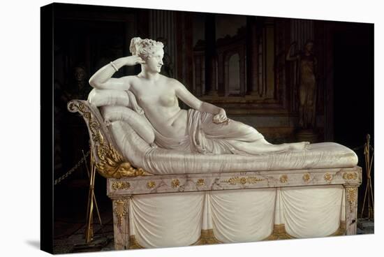 Paulina Bonaparte (1780-1825) as Venus Triumphant, circa 1805-08-Antonio Canova-Stretched Canvas