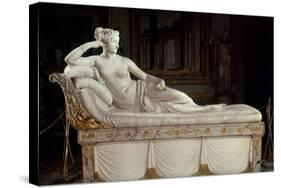 Paulina Bonaparte (1780-1825) as Venus Triumphant, circa 1805-08-Antonio Canova-Stretched Canvas