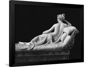 Pauline Bonaparte, Princess Borghese as Venus Triumphant, Rear View, c.1805-08-Antonio Canova-Framed Giclee Print