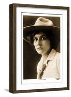 Pauline Bush, Cowgirl-null-Framed Art Print