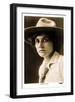 Pauline Bush, Cowgirl-null-Framed Art Print