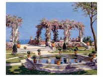 Pergola en Bord de Mer-Pauline DelaCroix Garnier-Mounted Art Print