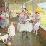 Family Gathering, 1919-Pauline Palmer-Framed Stretched Canvas