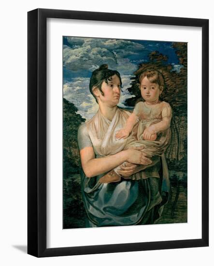 Pauline Runge with Her Two-Year-Old-Son, 1807-Philipp Otto Runge-Framed Premium Giclee Print