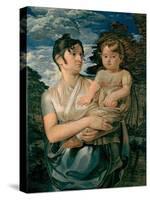 Pauline Runge with Her Two-Year-Old-Son, 1807-Philipp Otto Runge-Stretched Canvas