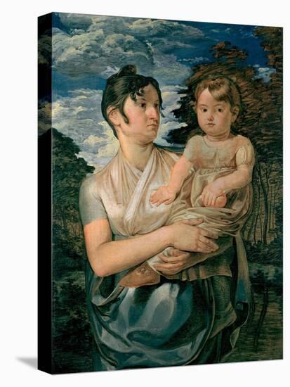 Pauline Runge with Her Two-Year-Old-Son, 1807-Philipp Otto Runge-Stretched Canvas