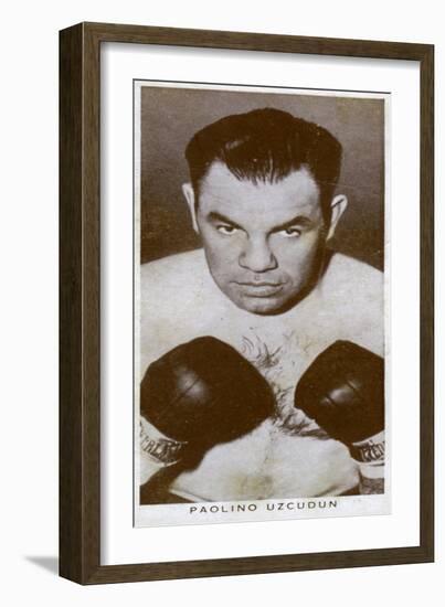 Paulino Uzcudun, Spanish Boxer, 1938-null-Framed Giclee Print