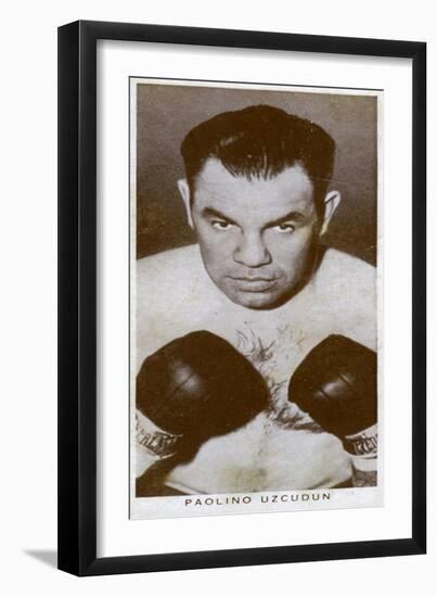 Paulino Uzcudun, Spanish Boxer, 1938-null-Framed Giclee Print