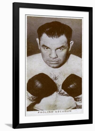 Paulino Uzcudun, Spanish Boxer, 1938-null-Framed Giclee Print