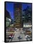 Paulista Avenue at Night, Sao Paulo.-Jon Hicks-Framed Stretched Canvas