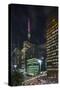 Paulista Avenue at Night, Sao Paulo.-Jon Hicks-Stretched Canvas