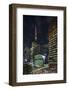 Paulista Avenue at Night, Sao Paulo.-Jon Hicks-Framed Photographic Print