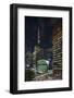 Paulista Avenue at Night, Sao Paulo.-Jon Hicks-Framed Photographic Print