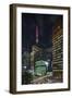 Paulista Avenue at Night, Sao Paulo.-Jon Hicks-Framed Photographic Print