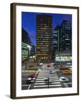 Paulista Avenue at Night, Sao Paulo.-Jon Hicks-Framed Photographic Print