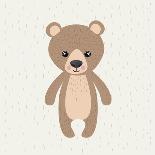 Bear Cute Wildlife Icon-Paulo Gomez-Stretched Canvas