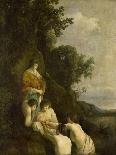 Pharaoh's Daughter Discovers Moses in the Rush Basket-Paulus Bor & Cornelis Hendriksz Vroom-Art Print