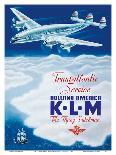 KLM Transatlantic Service - Holland America - KLM Royal Dutch Airlines-Paulus C^ Erkelens-Mounted Art Print