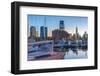 Paulus Hook, Morris Canal Basin, Liberty Landing Marina-Alan Copson-Framed Photographic Print