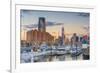 Paulus Hook, Morris Canal Basin, Liberty Landing Marina-Alan Copson-Framed Photographic Print