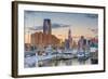 Paulus Hook, Morris Canal Basin, Liberty Landing Marina-Alan Copson-Framed Photographic Print