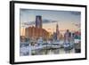 Paulus Hook, Morris Canal Basin, Liberty Landing Marina-Alan Copson-Framed Photographic Print