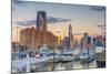 Paulus Hook, Morris Canal Basin, Liberty Landing Marina-Alan Copson-Mounted Photographic Print